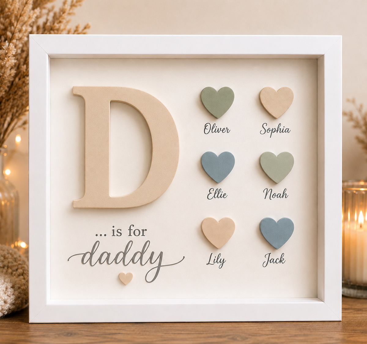 Personalised “Is For…” Family Frame